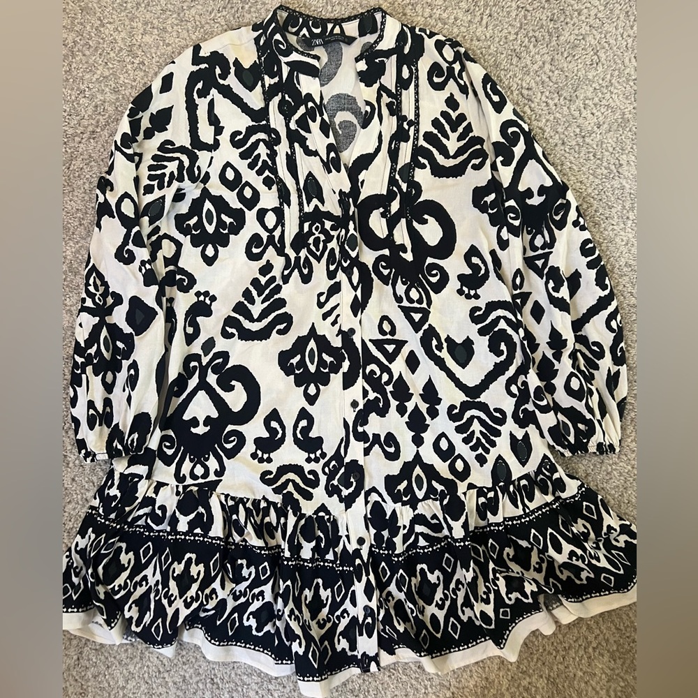 Zara Printed Mini Dress